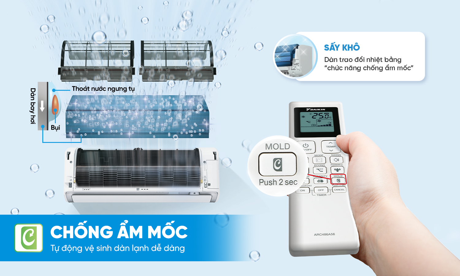 Chống ẩm mốc, chẳng còn mùi hôi