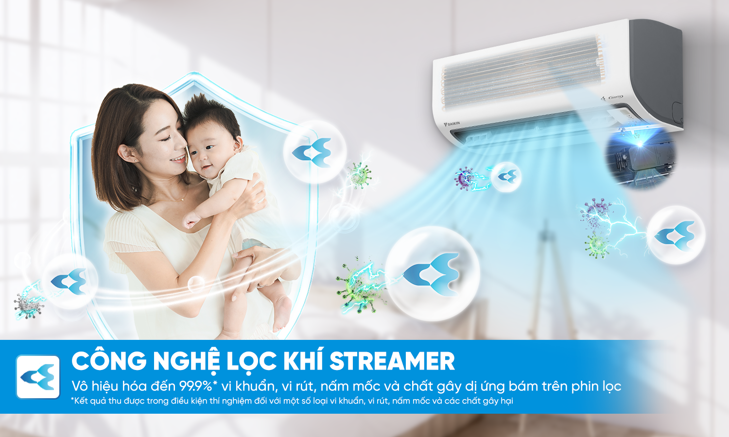 streamer - Điều Hòa Daikin Inverter FTKF60ZVMV/RKF60ZVMV - 2.5HP